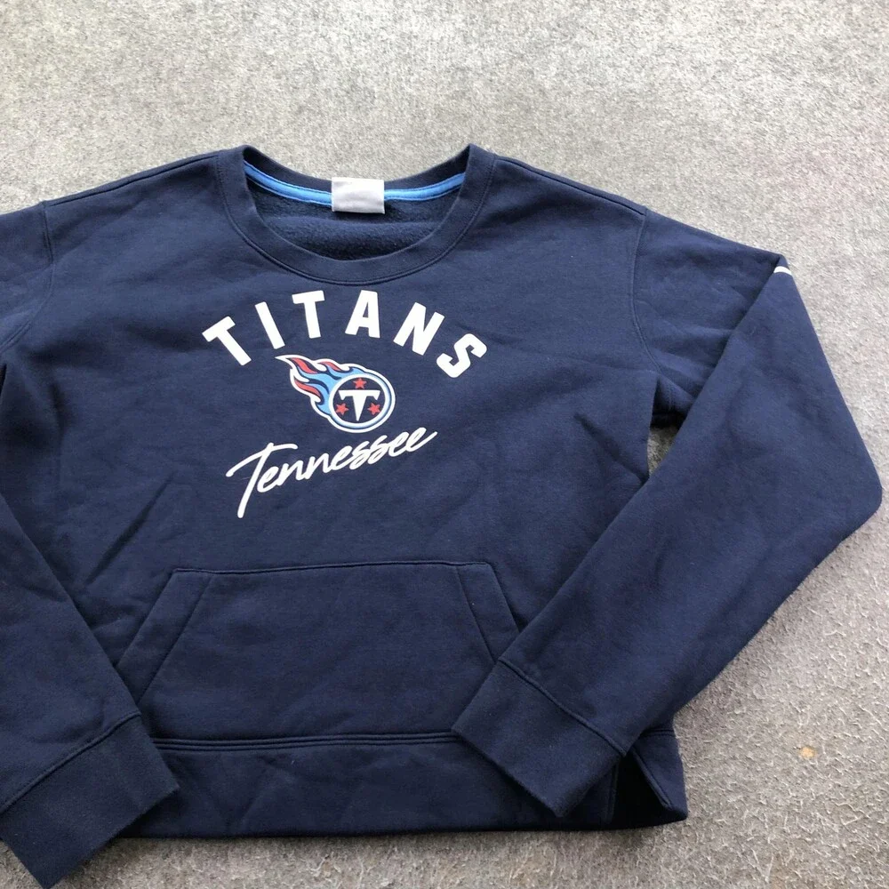 Tennessee Titans Sweatshirt Women Small Blue NFL Football Nike Crewneck Pullover